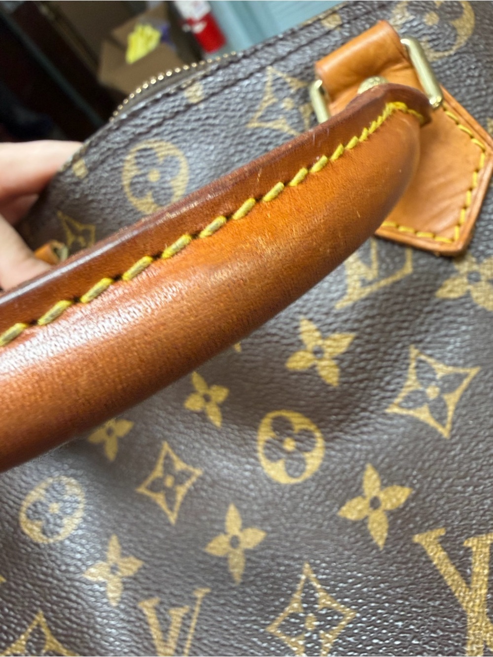 Louis Vuitton Speedy 30 Monogram Canvas Satchel Bag Authentic - Picture 9 of 10